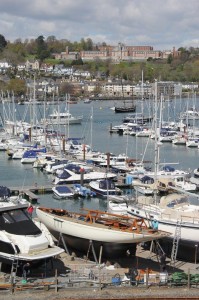 Saunterer on 28 April 2016 - in front of Britannia Royal Naval College Dartmouth